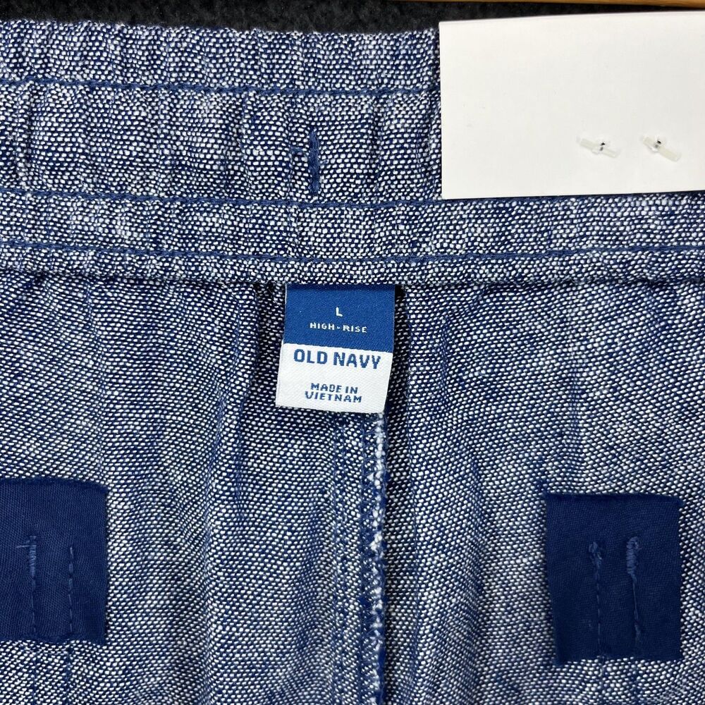 Old Navy Shorts Womens Large High Rise Linen Blend Lightweight Summer - Picture 9 of 15